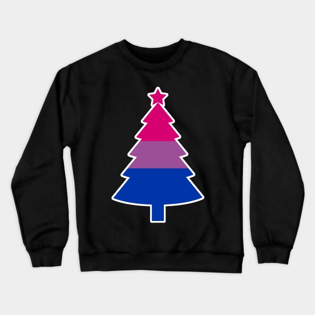 Christmas Tree LGBT Flag Bisexual Crewneck Sweatshirt by aaallsmiles